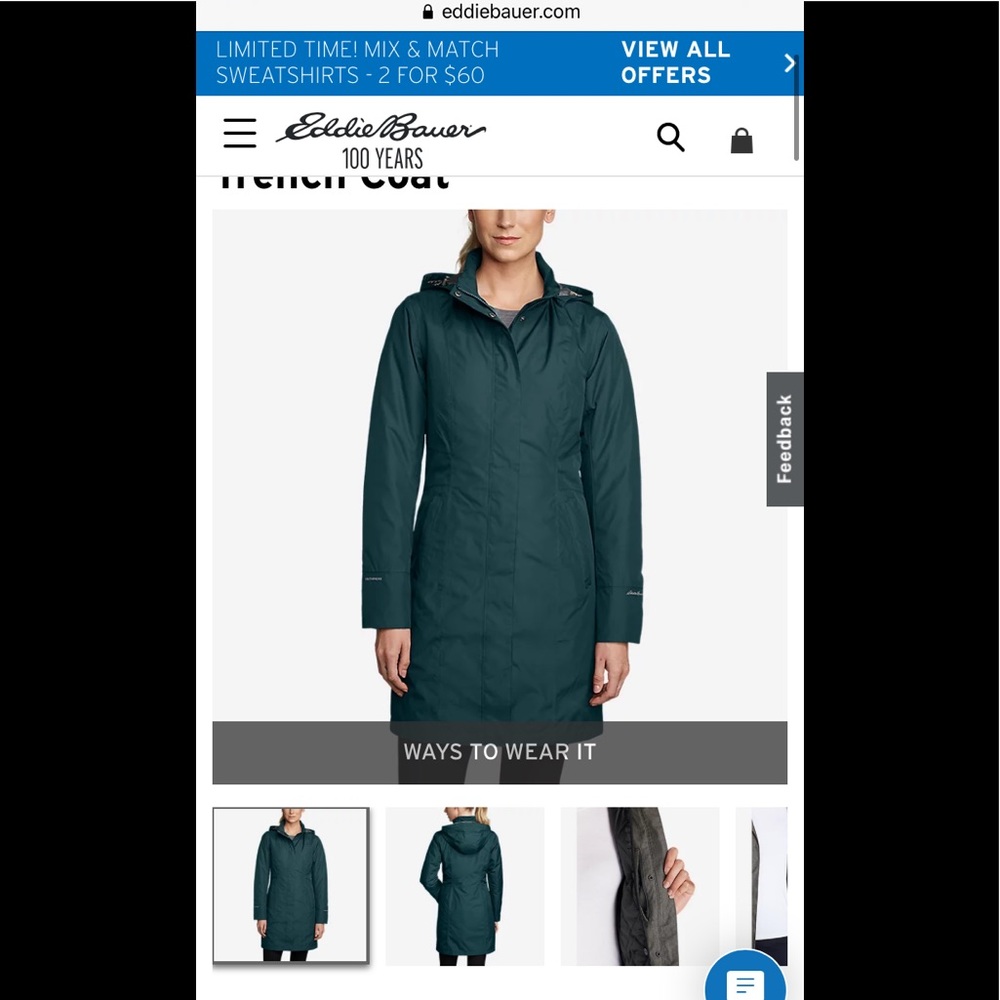 Eddie Bauer Girl on the Go Insulated Coat